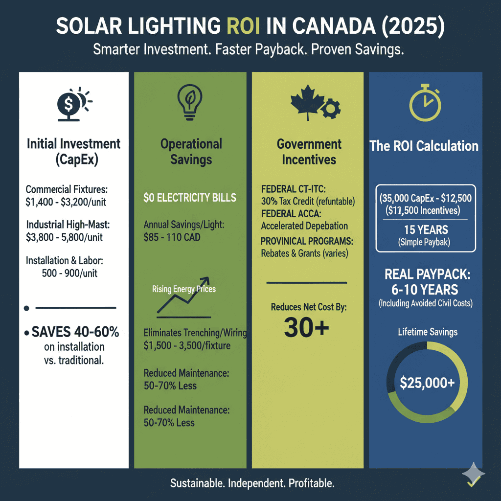 solar lighting roi in canada