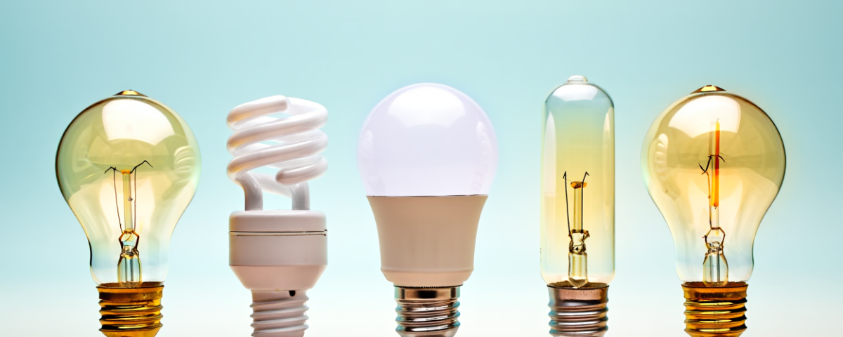different types of light bulbs