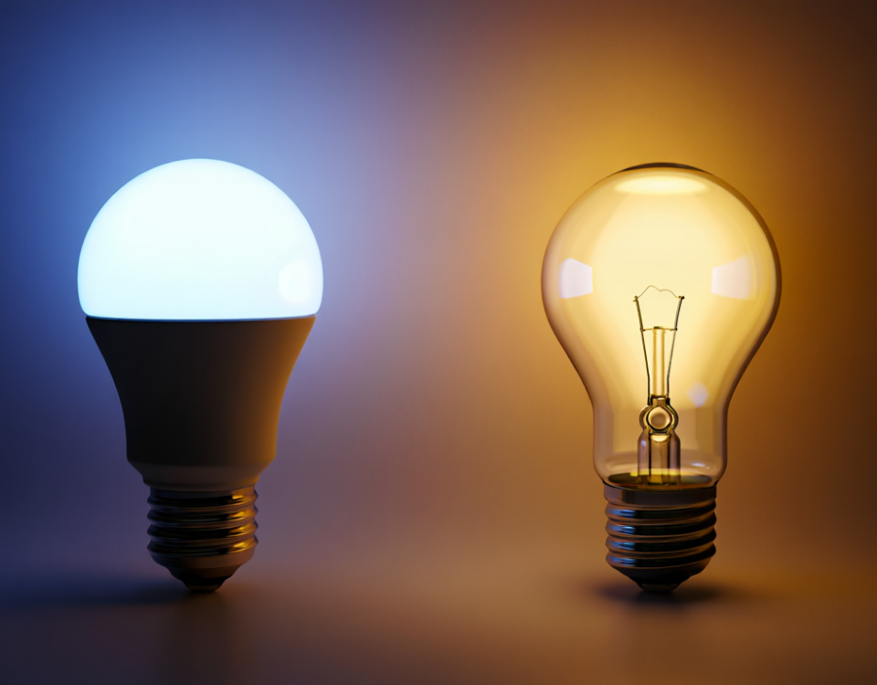 led vs halogen light bulbs