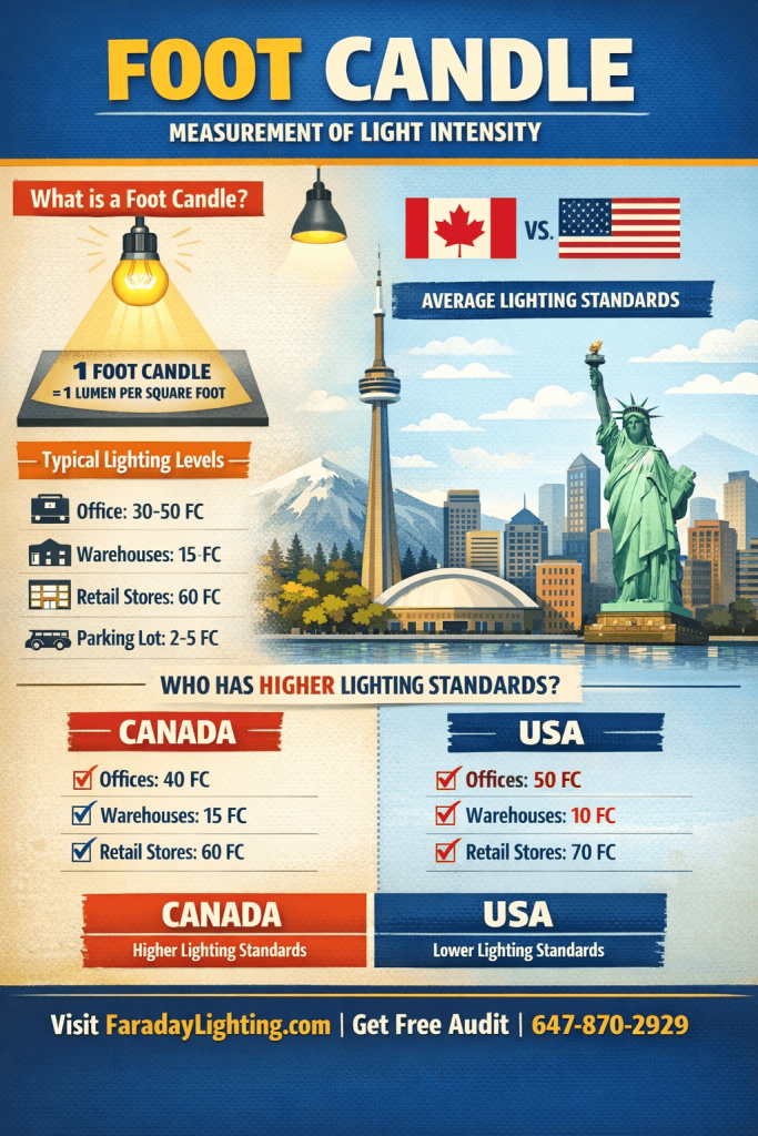 foot candle fc canada